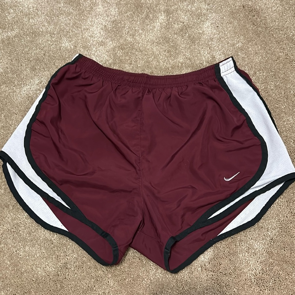 Maroon Nike shorts